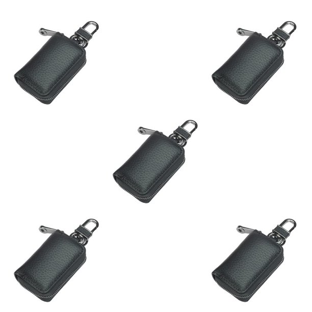 Qarigey Cartera de cuero retro Llavero portátil Puerta Llaves del coche Monedero Monedero Organizador de tarjetas de crédito Bolsillo para Type2 NO2