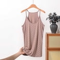 thumbnail image 2 of Soft Undershirts for Women Polk Dot Tank Tops Trendy Racerback Top Breathable Casual Everyday Summer Camisole Khaki 2XL, 2 of 5