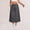06-Dark Gray, variant on Women's Drawstring Waist Cargo Midi Skirt, Casual Solid Color Long Skirt with Pockets, Relaxed Fit Utility Skirt for Daily Outdoor Work Wear 06-Dark Gray M