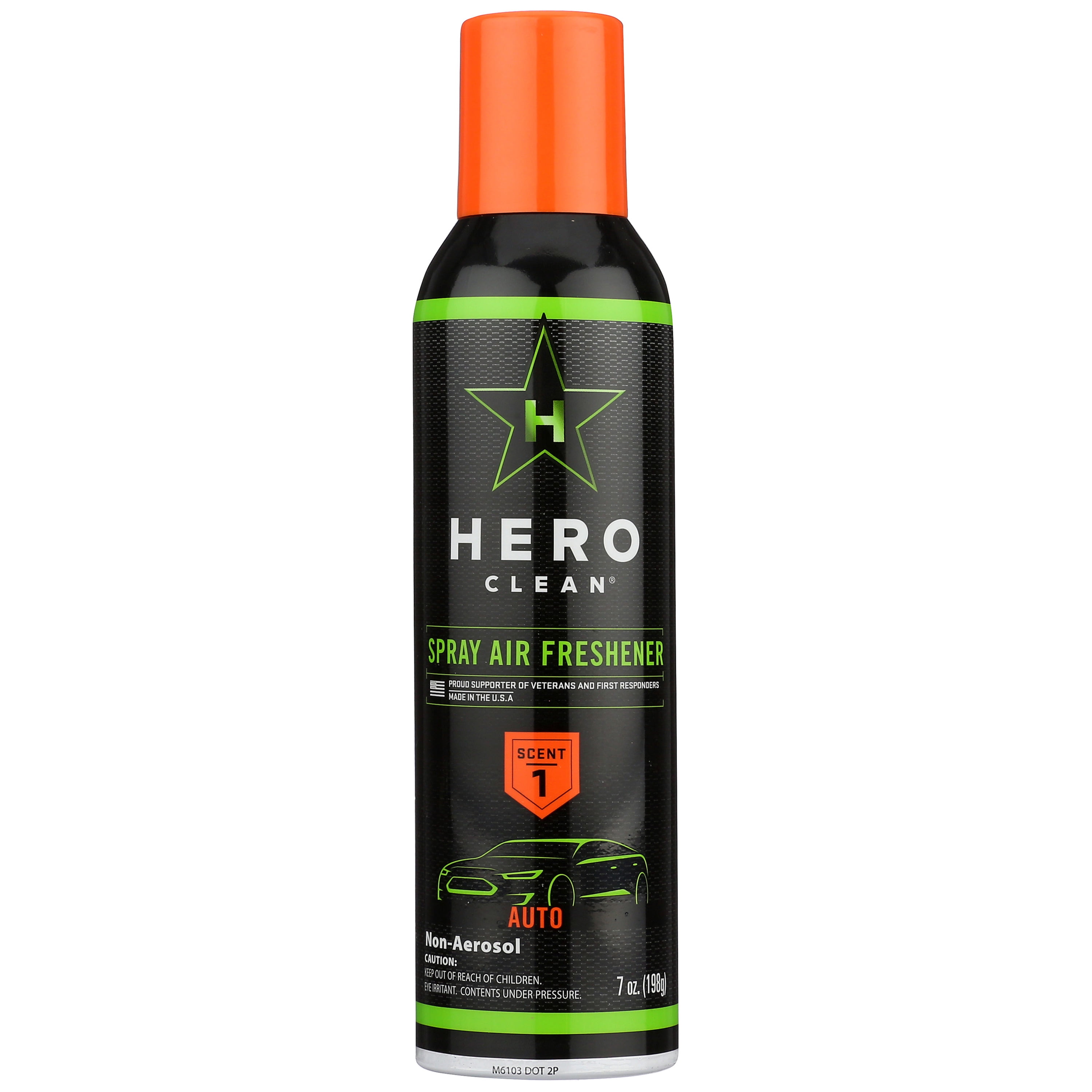 (2 pack) Hero Clean Odor Eliminating Air Freshener Spray, Scent 1, 7-Ounce