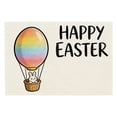 thumbnail image 4 of WUXIAB Fabric Table Mat,Daily Table Mat,Spring Theme Mat,Spring Table Cover,12x18 Inch Easter Placemat Set of 4,Bunny Riding Rainbow Egg Hot Air Balloon Design,Spring Holiday Table Mats, 4 of 4