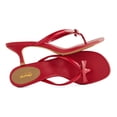 thumbnail image 3 of XYD Women Open Toe Thong Sandals Bowknot Slip on Kitten Heels Comfortable Party Daily Flip Flops Shoes Size 7.5 Lipstick Red, 3 of 4
