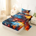 thumbnail image 2 of Erosebridal Cartoon Fire Truck Twin Sheet Sets for Kids Boys, , 1 Flat Sheet, 1 Fitted Sheet and 1 Pillowcase, 2 of 5