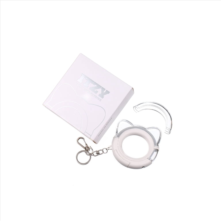 Listing ITZY KPOP Llavero Corea Chicas Grupo Cartel Metal Borla Llavero Hecho A Mano Cristal Colgante Moda Bolsos Charms, Blanco, L