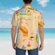 thumbnail image 4 of Balery Scandinavian Style Hygge Camisas hawaianas de manga corta para hombre, camisas playeras de corte holgado, camisas de vacaciones con botones,Large, 4 of 7