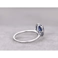 thumbnail image 6 of HeartsAndYou 2ct Natural Tanzanite & Diamond Ring Halo Accent 100% REAL 14k SOLID White Gold, 6 of 9