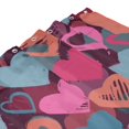 thumbnail image 6 of LNWH Waterproof Shower Curtain, Polyester Hearts Graphic Love Art Pattern Bathroom Shower Curtains Sets with 12 Shower Curtain Hooks, 72x72 Inches, 6 of 8