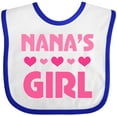 thumbnail image 3 of Inktastic Nana's Girl Grandchild Girls Baby Bib, 3 of 4