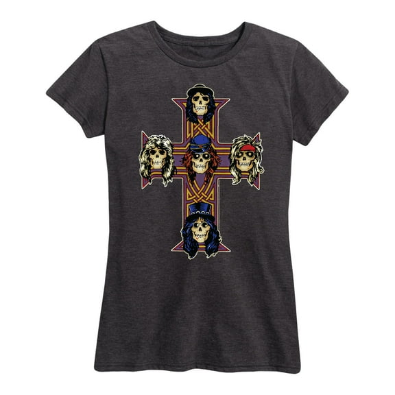 Guns N' Roses - Skull Cross AFD - Women's Short Sleeve Graphic T-Shirt