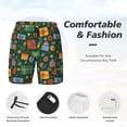 thumbnail image 3 of Fotbe Christmas Gift Men’s Swim Trunks Quick Dry Swim Shorts Board Shorts with Mesh Lining-Small, 3 of 9