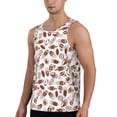 thumbnail image 2 of Lsque Rugby Style Pattern Mens Tank Tops Muscle Athletic Quick Dry Sleeveless Workout Fitness T Shirts Beach Tank Top, Loose-fit Sleeveless Shirt for Men-X-Large, 2 of 7
