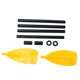 thumbnail image 5 of unbranded 1Par Palas Para Kayak De Plástico Negro Con Y Cuchillas Antideslizantes, 5 of 8
