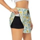 thumbnail image 1 of Balery Daisies Flowers Pantalones cortos deportivos para mujer con forro y dos bolsillos, elásticos, para entrenamiento, gimnasio, yoga-Medium, 1 of 7