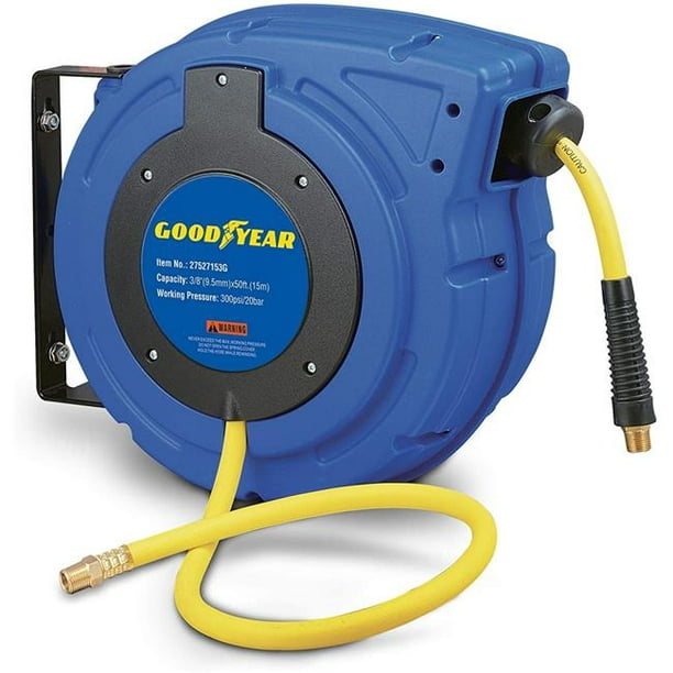 Goodyear 0.37 in. x 65 ft. Retractable Air-Hose Reel 