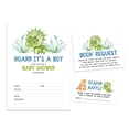 thumbnail image 1 of Inkdotpot Set Of 30Dinosaur Baby Shower Invitations-Diaper Raffle Tickets And Baby Shower Book Request Cards Jungle Animals Invites Its A Boy Its A Girl, 1 of 7