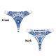 thumbnail image 3 of Balery Blue Watercolor Tangas de Algodón para Mujer con Estampado – Ropa Interior Sexy, Transpirable, G-string-X-Small, 3 of 6