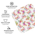 thumbnail image 4 of Lsque colored butterflies Pattern 4" Drink Coasters Set of 6, Leather Absorbent Coasters, Table Coaster Set Decorative Coffee Cup Coasters Housewarming Gift,Square, 4 of 7