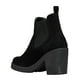 thumbnail image 5 of Botín Mujer Elástico Pedrería tacón ancho Tipo Gamuza Casual negro 26 Incógnita 052DQ9, 5 of 6
