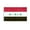 3x5 ft Polyester Flag, variant on AGAS Iraq Old Car Flag 12x16 inch Polyester Fabric Double Stitched 17 Inch White Plastic Flexible Pole High Visibility Old Iraqi National Car Flag