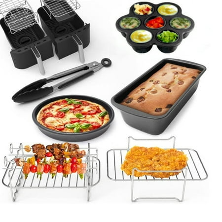

Jocestyle 6pcs/set Air Fryer Accessories Heat-resistance Air Fryer Parts for Double Basket