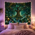 thumbnail image 2 of Highly Forest Around With Massive Ancient Tree Thick, Mystical Fantasy for Space Lovers, Galaxy Room Decor, Mother's Day Gift, Tapestry Wall Hanging for Bedroom and Dorm, 2 of 7