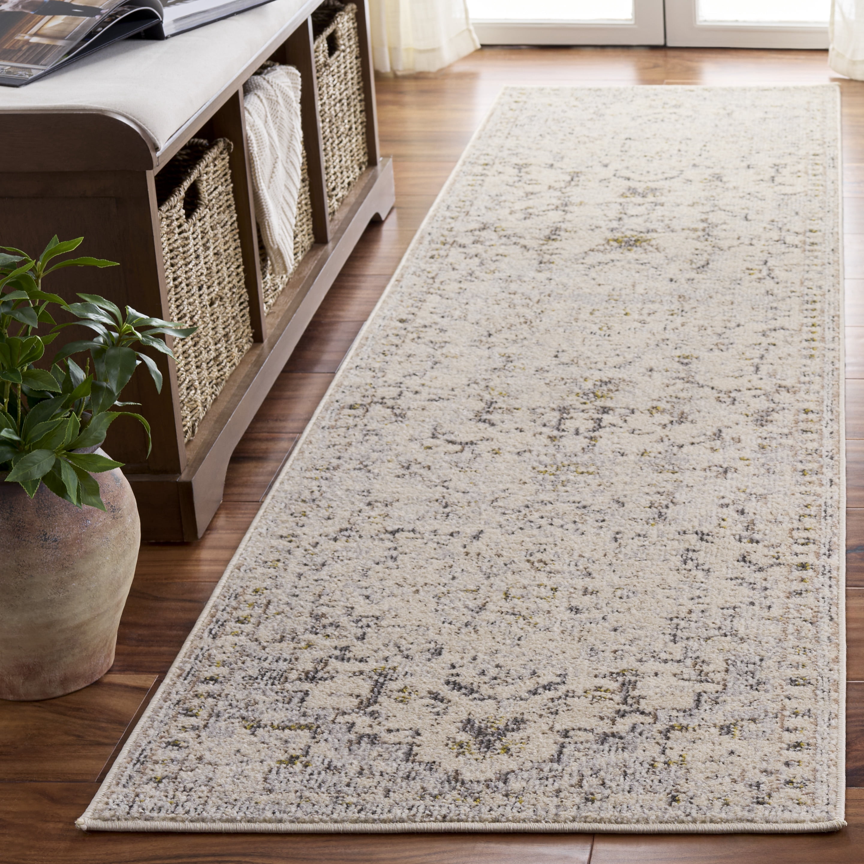 Safavieh Madison Dalia Oriental Runner Rug, Ivory/Gray Gold, 2' x 8'