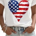 thumbnail image 3 of WRFWUL 250th Anniversary USA Shirt Women America 250 Shirt Short Sleeve Celebration Patriotic Flag Print 1776-2026 Tshirt, 3 of 4