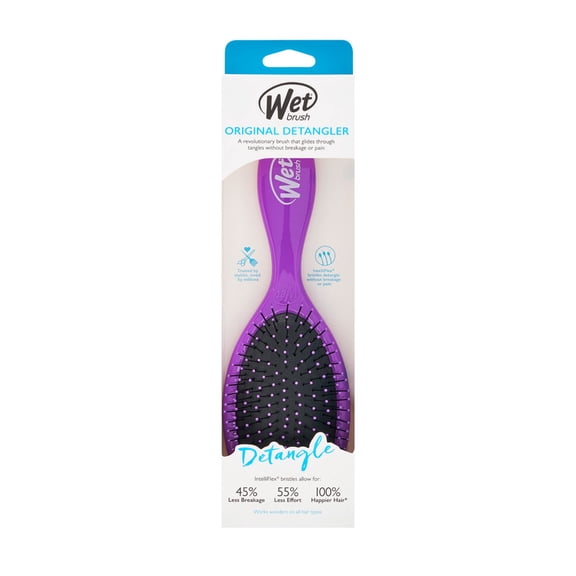 Cepillo Wet Brush Detangler original Púrpura unisex 1 pza