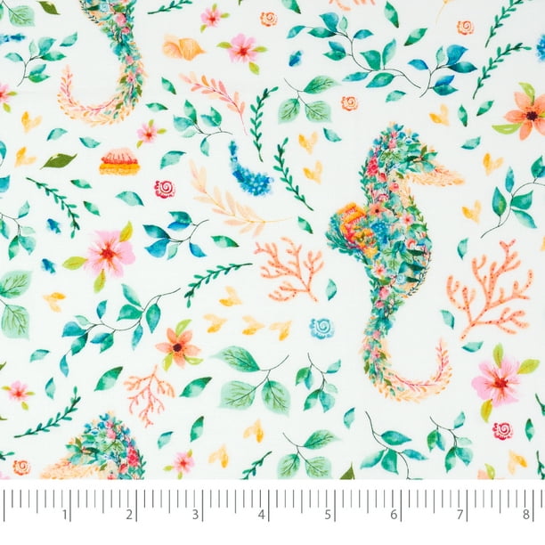 Singer Fabrics, 100 Cotton Print, Craft Quilting, 44 Inch, White