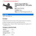 thumbnail image 2 of Radiator Support Baffle Clip - Compatible with 2004 - 2009 Cadillac XLR 2005 2006 2007 2008, 2 of 2