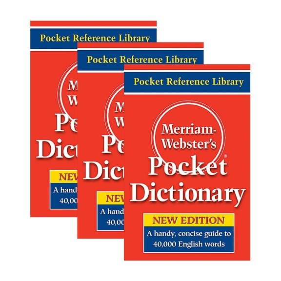 Merriam-Webster Pocket Dictionary Pack of 3 MW-5308-3