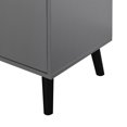 thumbnail image 5 of Storage Cabinet with 3 Drawers, Buffet Sideboard Bar Cabinet with Adjustable Shelf, Wine Cabinet , Mid Century Cabinet with Door, Accent Cabinet for Living Room, Home Office, Entryway, 5 of 9