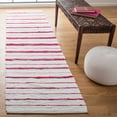 thumbnail image 2 of SAFAVIEH Montauk Rowena Striped Runner Rug, Red/Ivory, 2'3" x 9', 2 of 8