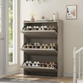 thumbnail image 3 of COZONY Shoe Cabinet with 3 Flip Drawers, Wooden Hidden Shoe Organizer for Entryway, 3 of 7