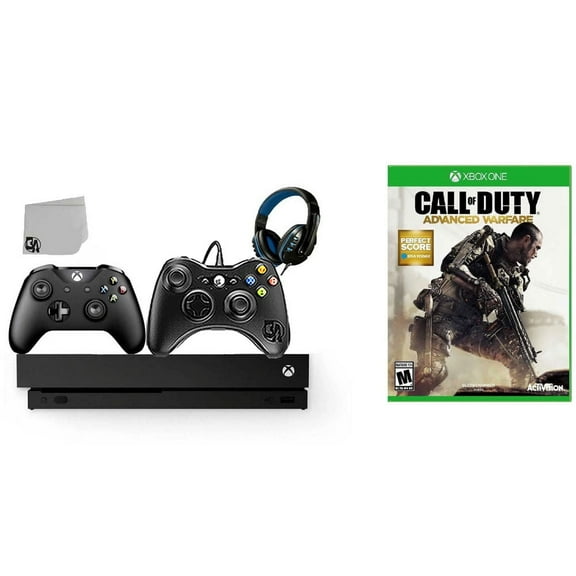 Pre-Owned Microsoft Xbox One X 1TB Gaming Console Black with 2 Controller Included with Call of Duty- Advanced Warfare BOLT AXTION ( )