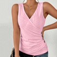 thumbnail image 2 of Gibobby Camiseta de manga corta para mujer Camiseta suelta informal con cuello en V para mujer, blusa manga corta con estampado(Rojo,CH), 2 of 4
