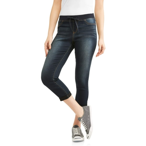 No Boundaries No Boundaries Juniors' pullon crop capri pants w/ribbed waistband