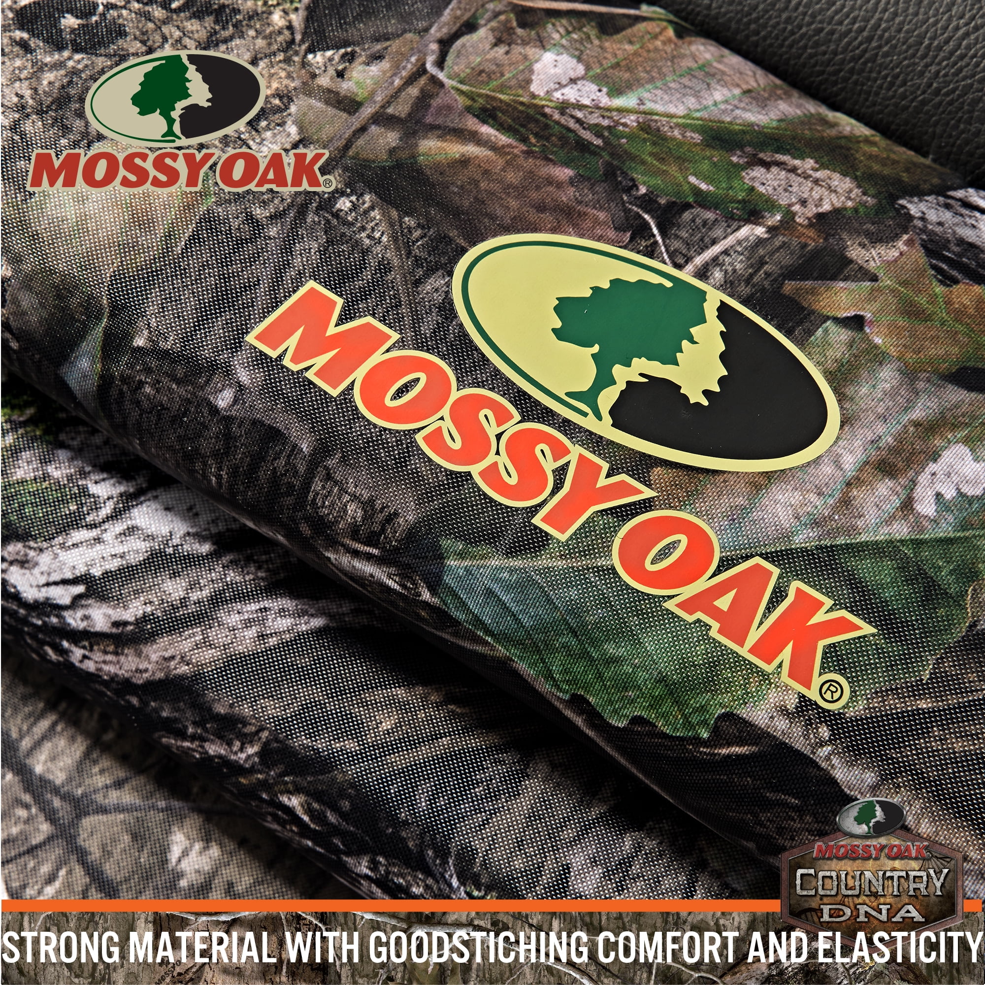 Mossy Oak 2Piece Car Seat Cover High Back Truck Polyester Camo - Universal Fit MS2401