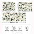 thumbnail image 2 of Yayeee Pillowcase Standard Size Set of 2 Satin Wrinkle Resistant Pillow Case, Leaves Pattern, 2 of 7