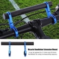 thumbnail image 3 of Jadeshay Soporte de Doble Manillar para Bicicleta, Soporte de Montaje de extensión para Bicicleta, luz, Linterna, velocímetro(Azul), 3 of 5