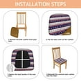 thumbnail image 4 of Dark Blue Christmas Reindeer and Donkey Seat Covers for Dining Room Chairs Set Of 4,Stretch Printed Washable Chair Seat Cover with Elastic Ties and Button,Removable Waterproof Couch Cushion Covers, 4 of 6