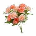 thumbnail image 2 of Artificial Diamond Rose Flowers | 5-Stem 10 Mini Roses Set | Plastic Home Decor | White Pink Orange Blue Yellow Colors | 1.37x1.37x11.59in, 2 of 6