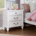 thumbnail image 4 of Furniture of America Mondu Traditional Wood Kids Nightstand with USB in White, 4 of 6