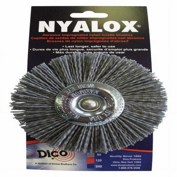 Dico 7200036 4" Coarse Nyalox Wire Wheel Brush