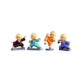 thumbnail image 2 of NWOKYZGH 4Pcs Monks Figurine, Resin Little Monks Car Ornaments, Cute Kungfu Monk Statue office Home Shelf Decor, 2 of 8