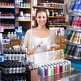 thumbnail image 3 of Caja de Almacenamiento de 3 Piezas para Pinturas Acrílicas de 56 Ml, Organizador Portátil de Acrílico para Manualidades con Asa, 30 Blancas., 3 of 5