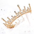 thumbnail image 2 of Baroque Queen Crown for Women, Vintage Gemstone Tiaras for Prom Party Gift, 2 of 4
