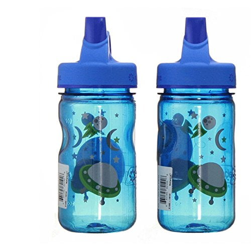 Blue Space/Blue 12 oz Nalgene Tritan Grip 'n Gulp Water Bottle 