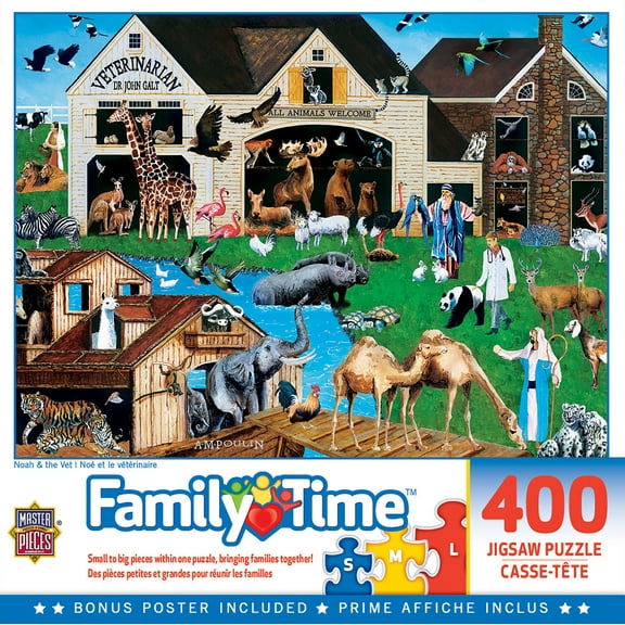MasterPieces 400 Piece Jigsaw Puzzle for Adults - Noah & the Vet - 18"x24"