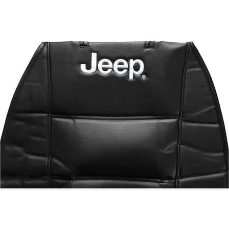 Plasticolor Jeep Black Vinyl Universal Fit Automotive Seat Cover
